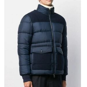 Men's Michael Kors MIDNIGHT BLUE Heavy Mixed-Media Puffer Jacket XL